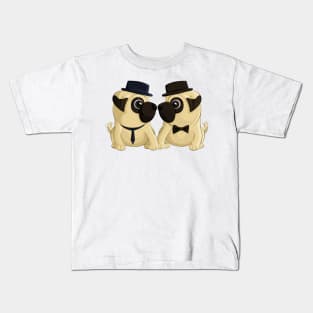 Groom Pugs Kids T-Shirt